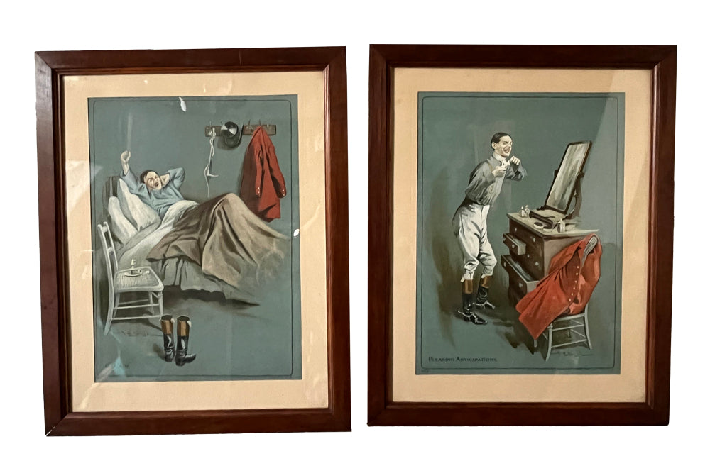 SET OF SIX FRAMED HORSE RIDING PRINTS BY A.H.GOUGH