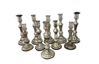 Collection Of Ten Antique Mercury Glass Candlesticks - French Decorative Antiques - Antique Lighting - Antique Candlesticks - Candle Lighting - Collections - Mercury Glass - French Decorative Antiques - French Antique Lighting -Antique Shops Tetbury - adpsantiques - AD & PS Antiques