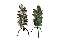 Pair of French Tole & Porcelain Bouquets - French Decorative Antiques - Decorative Antiques - Tole Flowers - Decorative Antiques - French Antiques - Antique Shops Tetbury - AD & PS Antiques