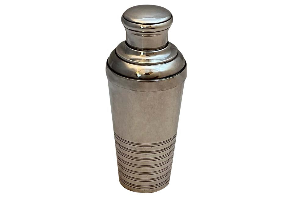 French Silverplate Art Deco Cocktail Shaker - French Antiques - French Antiques UK - AD & PS Antiques