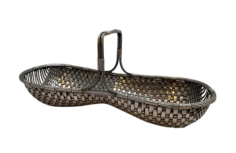 Silverplate Grape Harvest Basket - French Antiques - French Antiques UK - Decorative Antiques - AD & PS Antiques