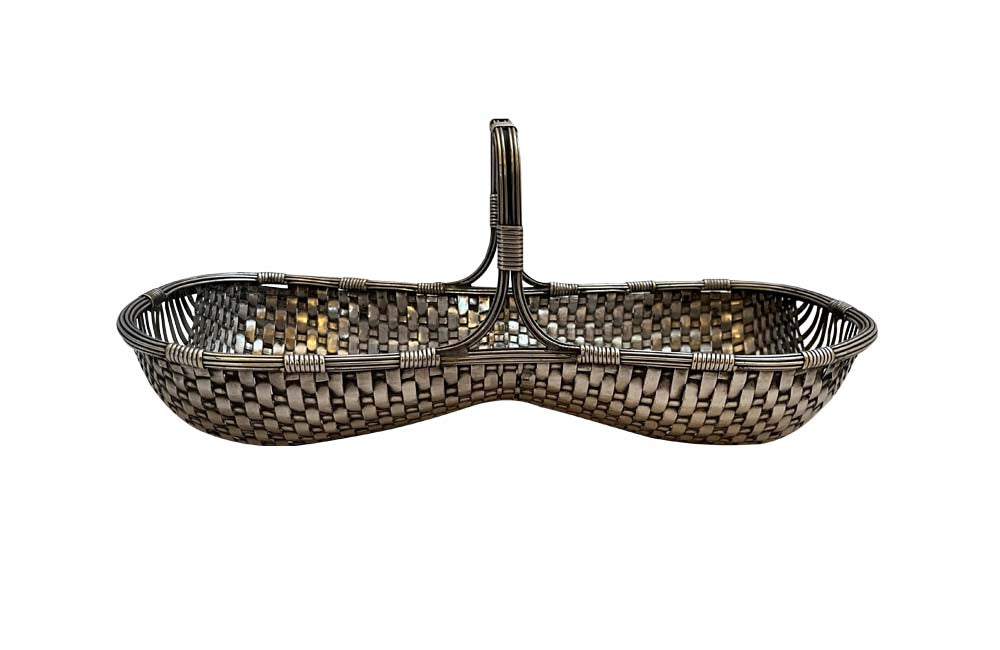 Silverplate Grape Harvest Basket - French Antiques - French Antiques UK - Decorative Antiques - AD & PS Antiques