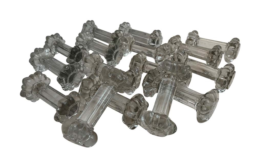 Set Of Sixteen French Glass Knife Rests - Decorative Antiques - French Antiques - French Antiques UK AD & PS Antiques