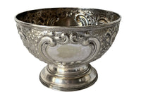 Antique Silver Plate Embossed Wine Cooler - Decorative Antiques - Antique Ice Bucket - French Antiques - AD & PS Antiques