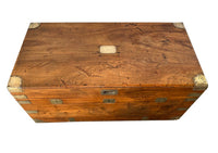 19th Century Camphor Military Campaign Trunk - Decorative Antiques - Antiqu Trunk - Campaign Furniture - Storage Antiques - Trunks & Coffers - Coffee Table - Side Table - Bedside Table - End Table - English Antiques - Antique Shops Tetbury - adpsantiques - AD & PS Antiques