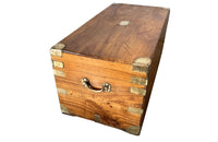 19th Century Camphor Military Campaign Trunk - Decorative Antiques - Antiqu Trunk - Campaign Furniture - Storage Antiques - Trunks & Coffers - Coffee Table - Side Table - Bedside Table - End Table - English Antiques - Antique Shops Tetbury - adpsantiques - AD & PS Antiques