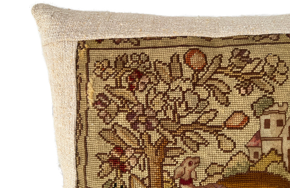 19th Century Tapestry Cushion - French Decorative Antiques - Antique Textiles - Antique Cushion - Tapestry - Soft Furnidhings - Decorative Accessories - Antique Shops Tetbury - AD & PS Antiques