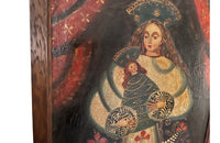 Cuzco School Painting Of A Madonna And Child - Decorative Antiques - Wall Art - Religious Art - Oil On Canvas - Madonna & Child - Paintings - Wall Decoration - Antique Shops tetbury - AD & PS Antiques