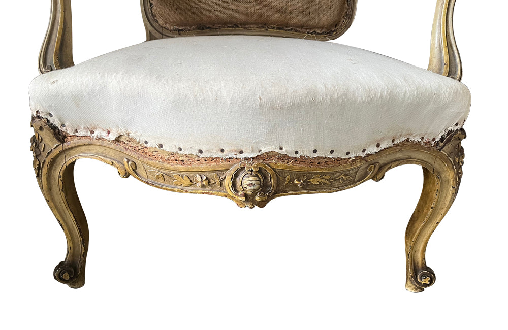 Pair Of Louis XV Revival Open Armchairs - French Antique Furniture - Decorative Antiques - Antique Chairs - Antique Armchairs - AD & PS Antiques