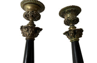 MATCHED PAIR OF FRENCH RESTORATION CANDLESTICKS