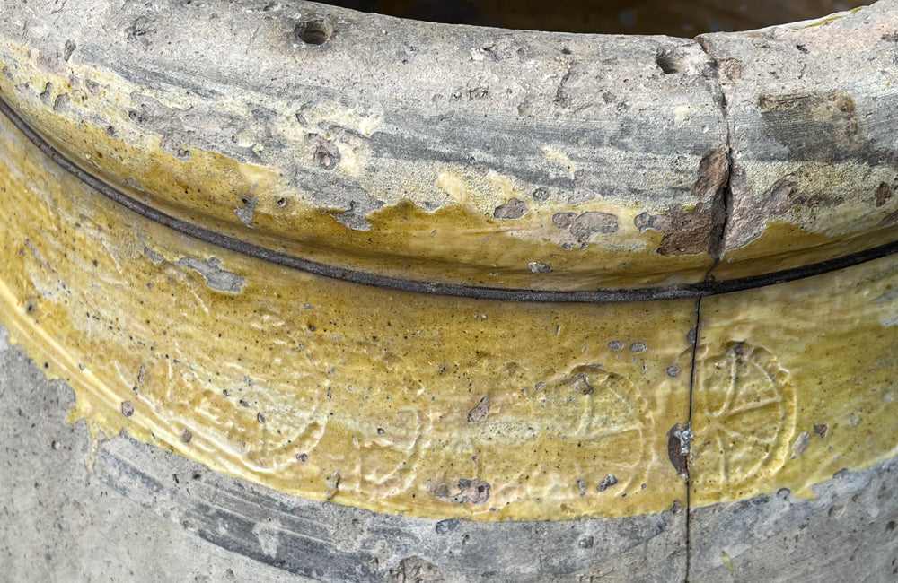 Large Late 17th to Early 18th Century French Large Biot Pot - French Garden Antiques - Biot Jarre -Antique Pottery - French Antique Pottery - French Antiques - Garden Antiques - Garden Decoration - Antique Shops Tetbury - AD & PS Antiques