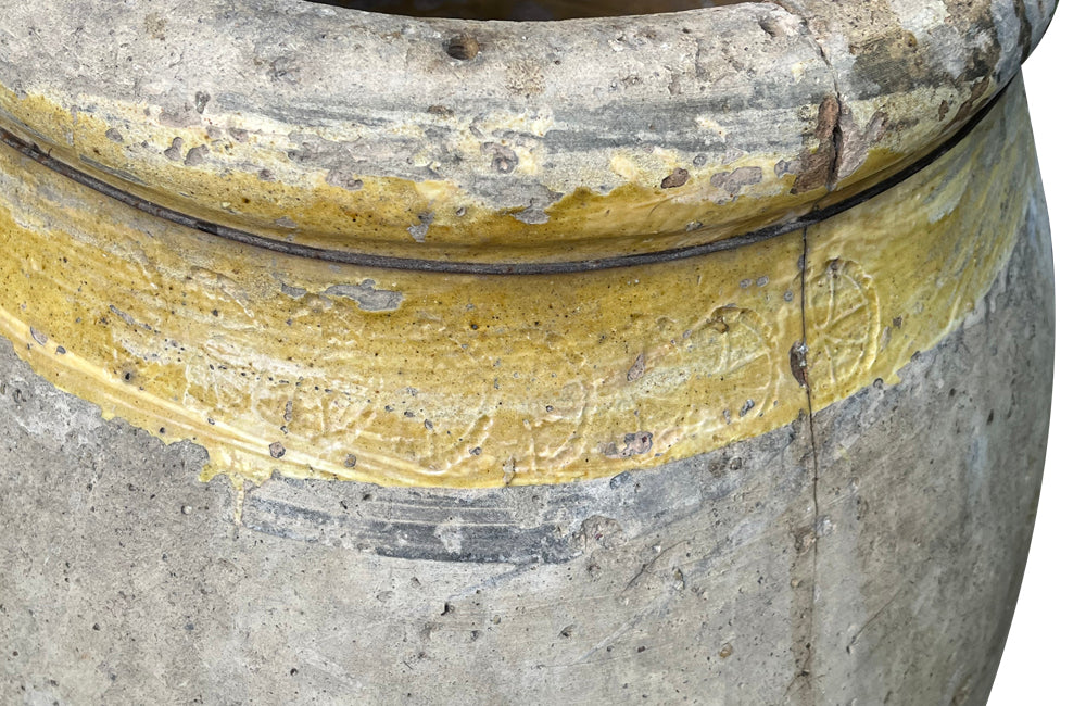 Large Late 17th to Early 18th Century French Large Biot Pot - French Garden Antiques - Biot Jarre -Antique Pottery - French Antique Pottery - French Antiques - Garden Antiques - Garden Decoration - Antique Shops Tetbury - AD & PS Antiques