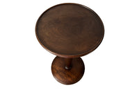 French Art Deco Gueridon pedestal table on a round base with three ball feet - Antique Side Table