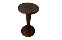 French Art Deco Gueridon pedestal table on a round base with three ball feet - Antique Side Table