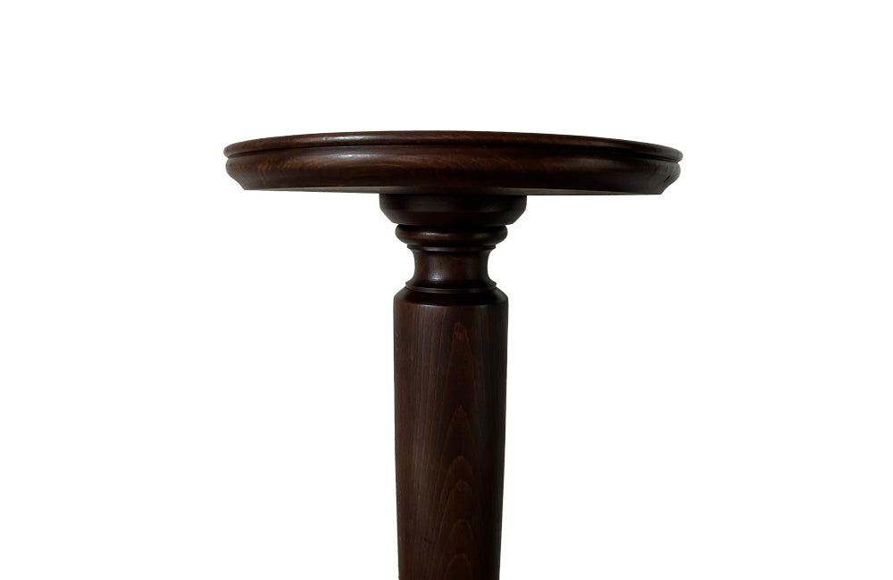 French Art Deco Gueridon pedestal table on a round base with three ball feet - Antique Side Table
