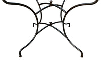 Vintage French Iron Garden Table with Marble Top - Garden Antiques - French Garden Antiques - French Garden Table  - Antique Tables - AD & PS Antiques