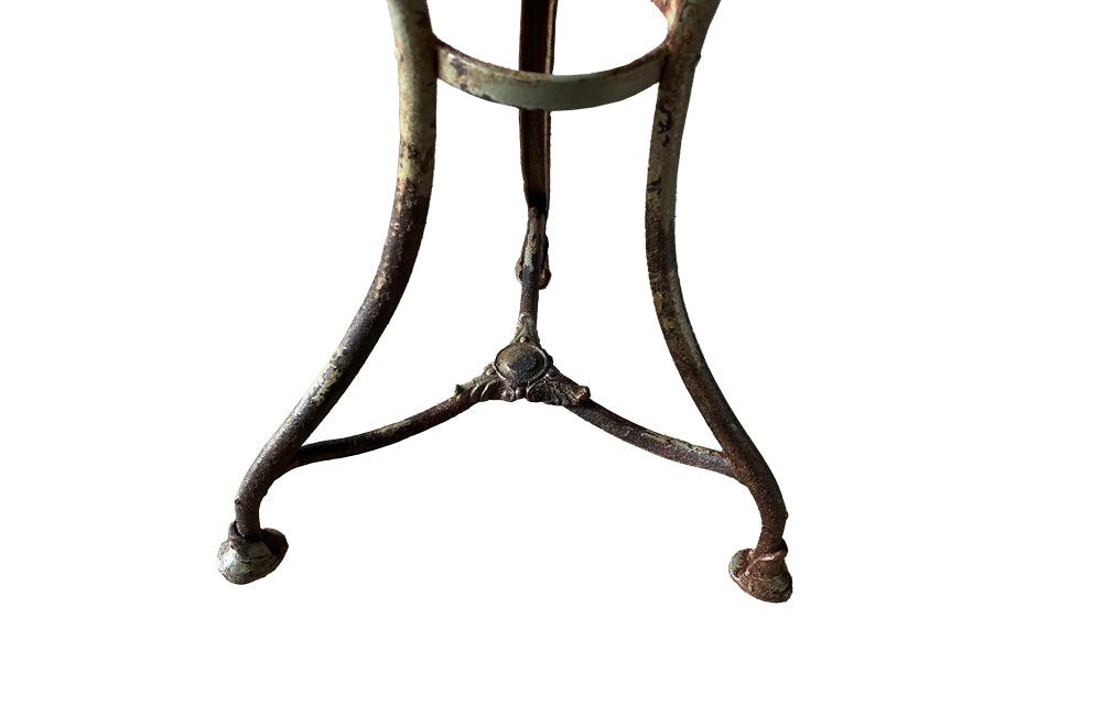 FRENCH ANTIQUE ARRAS IRON TABLE
