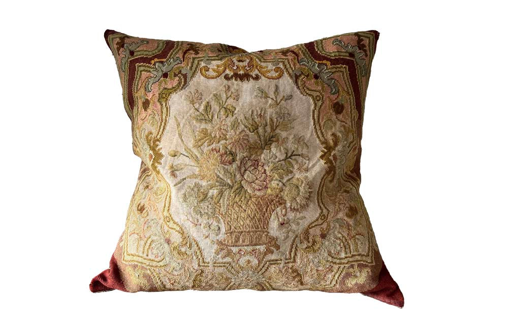 19th Century Tapestry Cushion - French Decorative Antiques - Antique Cushions - Antique Textiles -Decorative Accessories - Tapestry Cushion - Soft Furnishings - Antique Shops Tetbury - adpsantiques - AD & PS Antiques