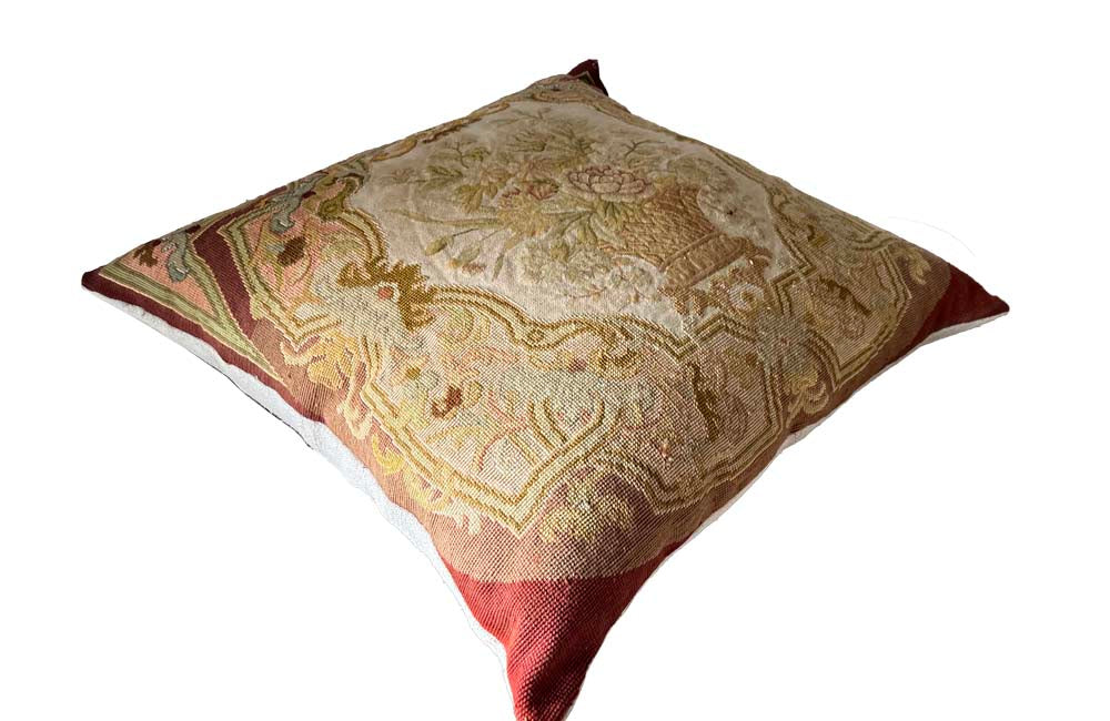 19th Century Tapestry Cushion - French Decorative Antiques - Antique Cushions - Antique Textiles -Decorative Accessories - Tapestry Cushion - Soft Furnishings - Antique Shops Tetbury - adpsantiques - AD & PS Antiques