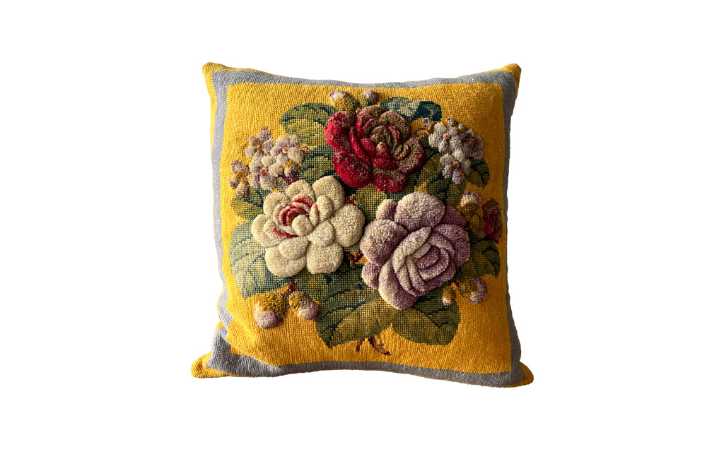 Tufted Tapestry Cushion - Decorative Accessories - Soft Furnishings - Cushions - Decorative French Accessories - Antique Shops Tetbury - AD & PS Antiques