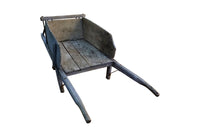 Large Antique French Wheelbarrow - Charette Bleu - Garden Antiques - French Antiques -AD & PS Antiques