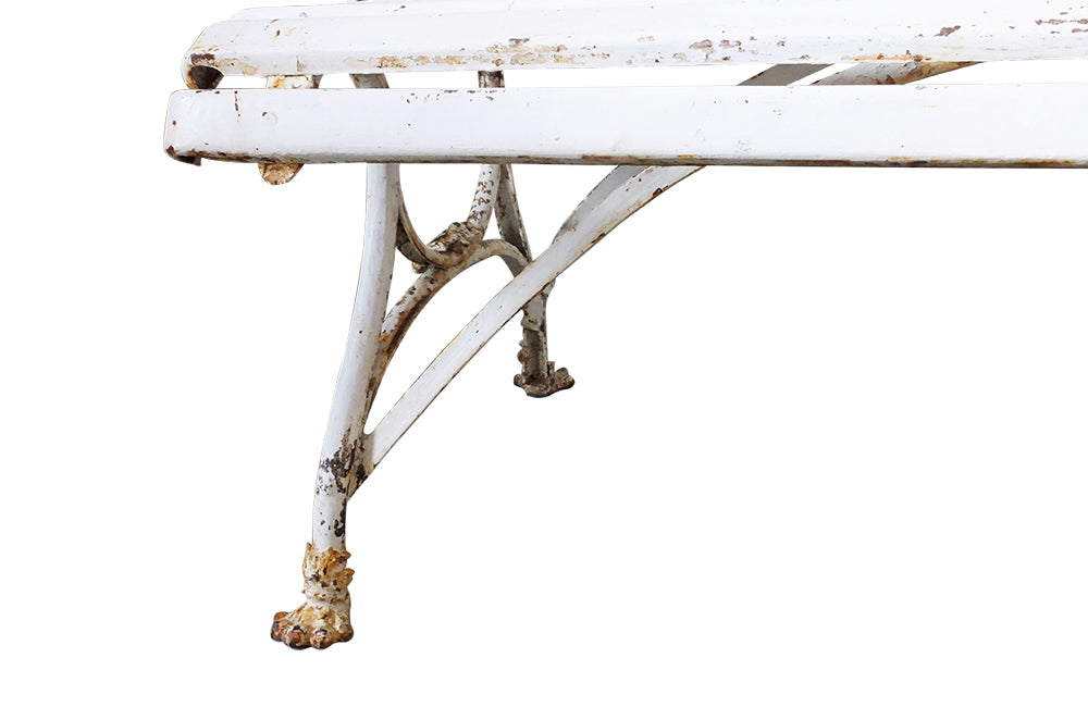 French Arras Garden Bench-French Antique Garden Bench-Garden Antiques-Arras Garden Furniture-AD & PS Antiques