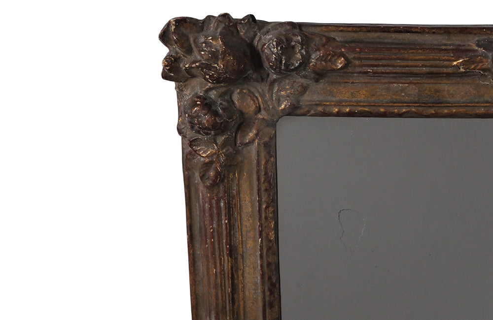 19th Century Papier Mache Framed Mirror - French Antique Mirrors - Mirrors -Papier Mache - Trompe L'oeil - French Decorative Antiques -AD & PS Antiques