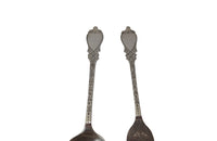 English Silver Hilliard & Thomason Spoon & Fork - English Antiques - Fine Dining Accessories - Decorative Antiques - Antique Silver - Antique Shops Tetbury - AD & PS Antiques