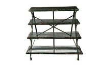 French 19th Century Arras Folding Iron Plant Stand - French Garden Antiques - Antique Plant Stand - Garden Antiques - French Antiques - Arras Garden Furniture - AD & PS Antiques