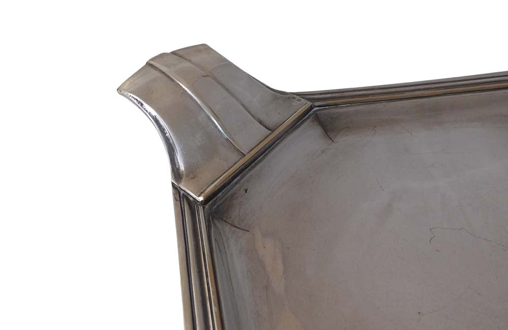 ART DECO SILVER PLATE COCKTAIL TRAY