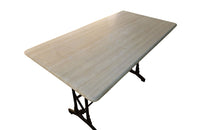 ART DECO BISTRO TABLE WITH TRAVERTINE TOP