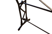 ART DECO BISTRO TABLE WITH TRAVERTINE TOP