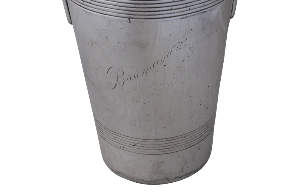 Baumaniere Wine Cooler -Silverplate Champagne Bucket-Silver Plate Wine Cooler-Decorative Accessories-Wine & Food Antiques-Wine and Food Accessories-French Antiques-AD & PS Antiques