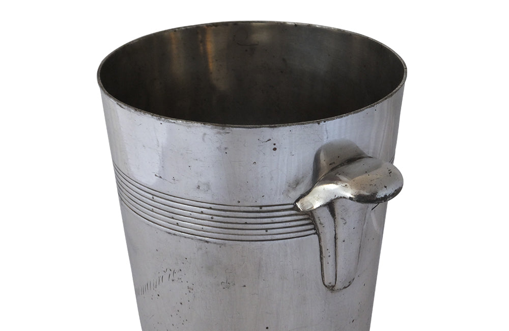 Baumaniere Wine Cooler -Silverplate Champagne Bucket-Silver Plate Wine Cooler-Decorative Accessories-Wine & Food Antiques-Wine and Food Accessories-French Antiques-AD & PS Antiques
