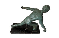 French Boules Player Sculpture - French Decorative Antiques - Sculpture - Petanque Player - Decorative Accessories - Antique Shops Tetbury - adpsantiques - AD & PS Antiques