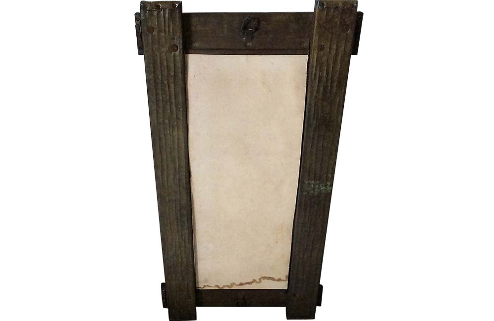 Brutalist Style Mirror – Mid Century Mirror - Mid Century Modern - Brass Mirror - Decorative Mirror - French Antiques - AD & PS Antiques