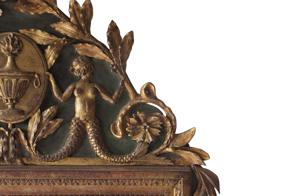 Rare 18th Century Provencale Mirror-Antique French Mermaid Mirror-Period Mirror-Mirror-Antique Mirrors-Decorative Mirror-Rare Antiques-French Antiques-AD & PS Antiques