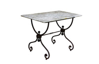 19th Century Patisserie Table- French Bistro Table-Butchers Table-French Garden Table-Antique Table-French Antiques-Garden Antiques-Console Tables-Side Tables-AD & PS Antiques