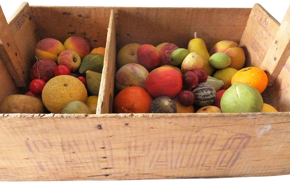 Collection of marble fruit-trompe l'oiel-decorative antiques-italian marble fruit-Italian Antiques-AD & PS Antiques