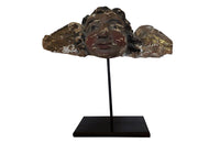 18TH CENTURY CARVED WINGED ANGEL HEAD