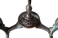 French Iron Gueridon Garden Table-Marble Top Cast Iron Garden Table-Griffin Base-French Garden Antiques-Garden Antiques-Garden Table-Centre Table-Gueridon Table-Tables-AD & PS Antiques