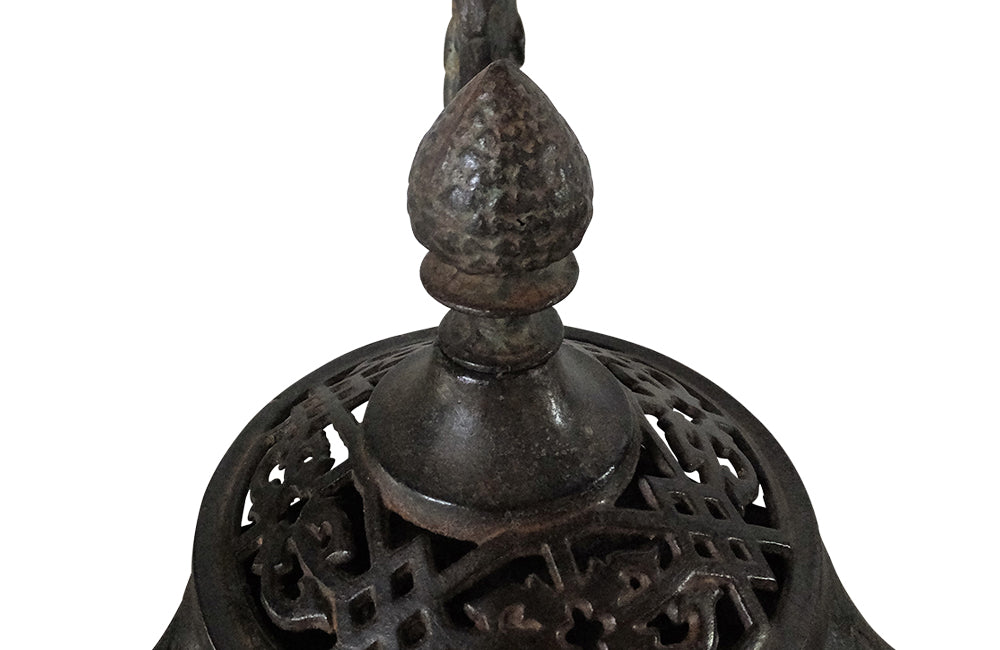 French Iron Gueridon Garden Table-Marble Top Cast Iron Garden Table-Griffin Base-French Garden Antiques-Garden Antiques-Garden Table-Centre Table-Gueridon Table-Tables-AD & PS Antiques