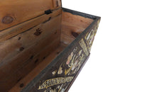 Crewel Work Coffer - Crewel Work Trunk – Trunks - Antique Trunk - French Antiques - Storage Antiques - AD & PS Antiques