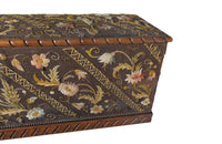 Crewel Work Coffer - Crewel Work Trunk – Trunks - Antique Trunk - French Antiques - Storage Antiques - AD & PS Antiques