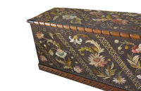 Crewel Work Coffer - Crewel Work Trunk – Trunks - Antique Trunk - French Antiques - Storage Antiques - AD & PS Antiques