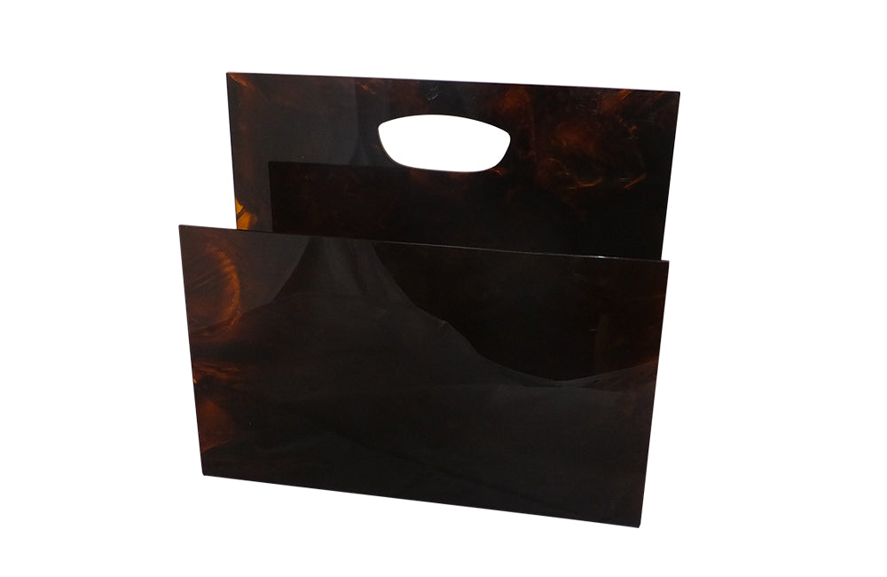 Dior Style Magazine Holder-Lucite Magazine Holder-Dior Home Style-Vintage Accessories-Decorative Accessories-Mid Century Modern Accessories-AD & PS Antiques