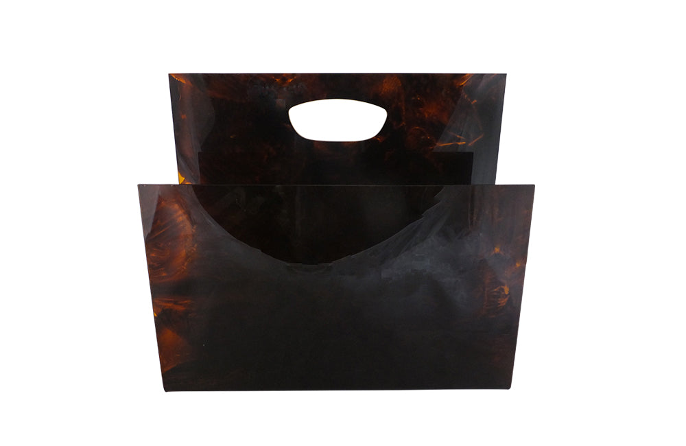 Dior Style Magazine Holder-Lucite Magazine Holder-Dior Home Style-Vintage Accessories-Decorative Accessories-Mid Century Modern Accessories-AD & PS Antiques