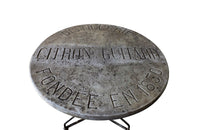 French Distillerie Garden Table - Distillerie Ciron Guitard – Antique Garden Table - Gueridon Table - - French Antiques Table - Garden Antiques - French Garden Table - Antique Garden Table - Advertising Table - Antique Table - AD & PS Antiques