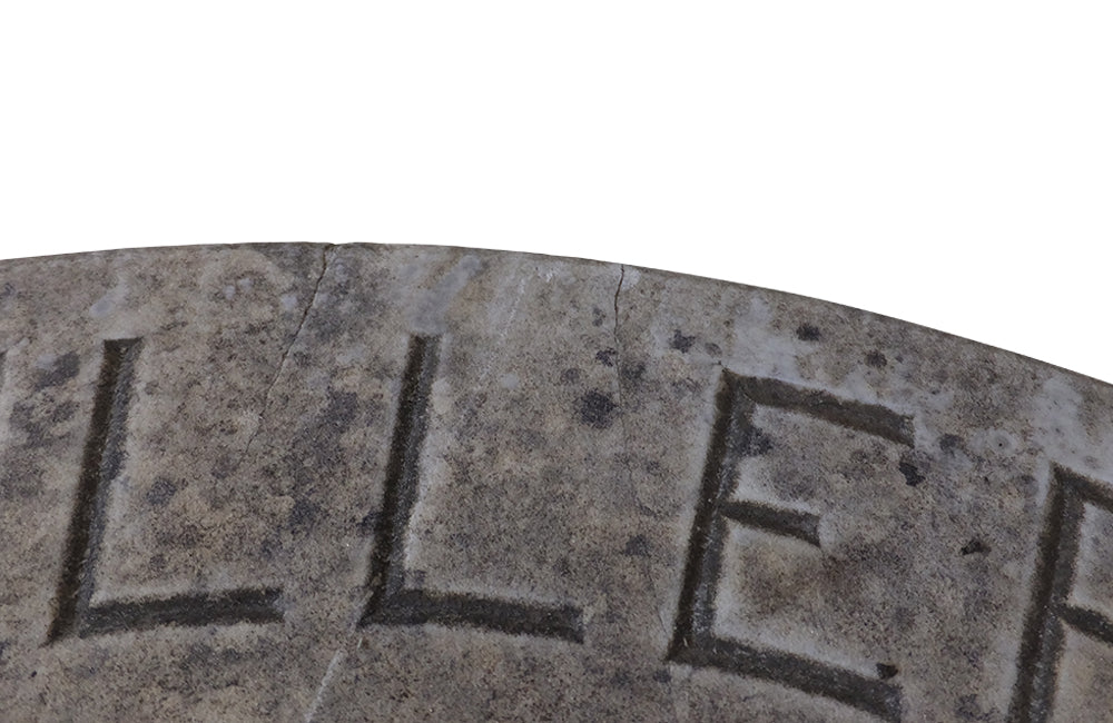 French Distillerie Garden Table - Distillerie Ciron Guitard – Antique Garden Table - Gueridon Table - - French Antiques Table - Garden Antiques - French Garden Table - Antique Garden Table - Advertising Table - Antique Table - AD & PS Antiques