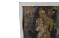 Double Sided Painting -Circus Dancer on Horse-Nude Painting-French Painting-Wall Decoration-Wall Art-Antique Art-French Antiques-Art-AD & PS Antiques